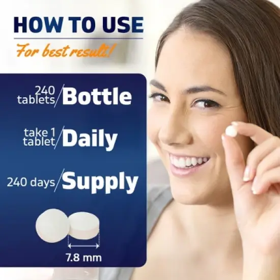 Folic Acid 1 mg - 240 Tablets image {2}