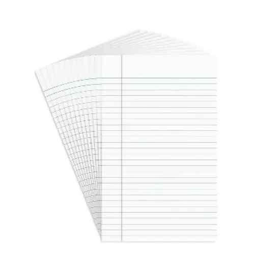 Staples Notepads 5" x 8" Narrow White 50 Sh./Pad 12 Pads/PK TR57330/18600 image {8}