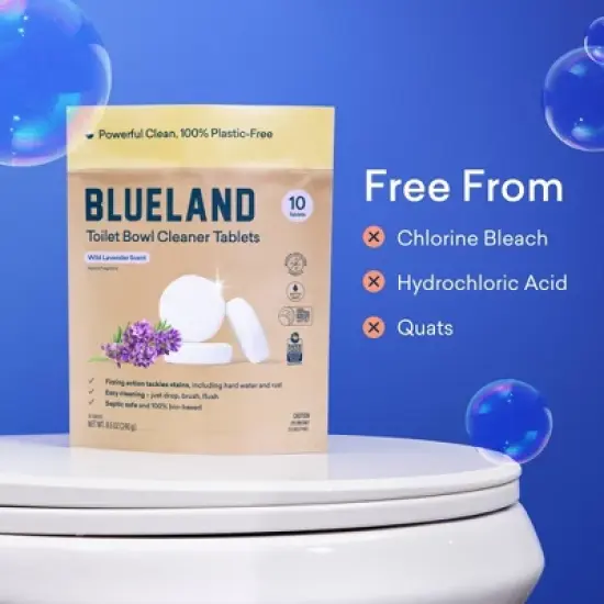 Blueland Wild Lavender Toilet Bowl Cleaning Tablets - 10ct image {8}
