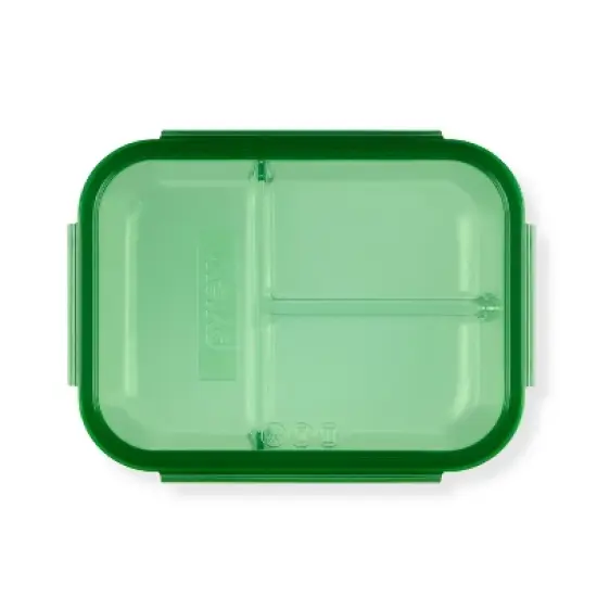 Pyrex 3.8 Cup 3 Compartment Rectangular MealBox Glass Food Storage Container image {2}