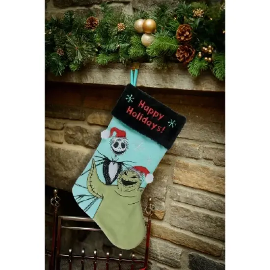 The Nightmare Before Christmas Oogie Applique Holiday Stocking 20" image {2}