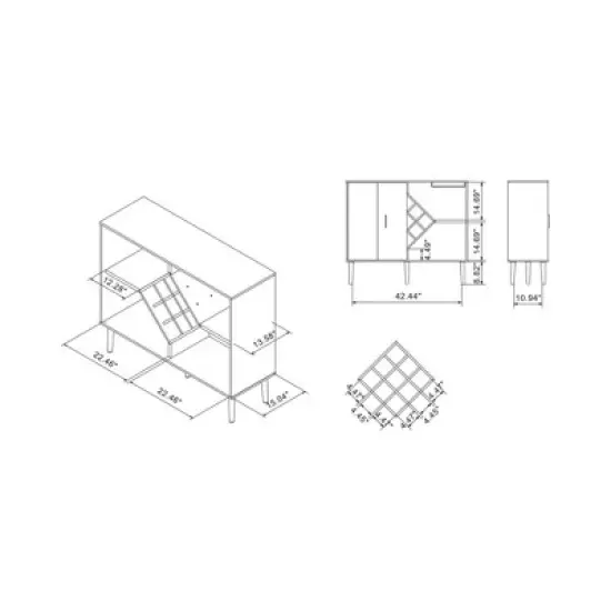 Miko Wine Cabinet Galaxy Black - HOMES: Inside + Out image {6}