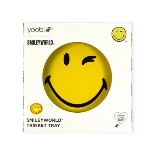 Yoobi SmileyWorld Trinket Tray Smiley Yellow image {2}