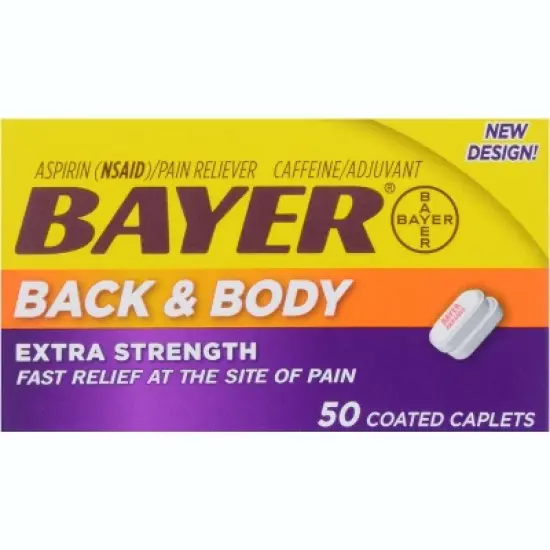 Bayer Aspirin Extra Strength Back & Body 500Mg Tablets 50 Ct image {4}