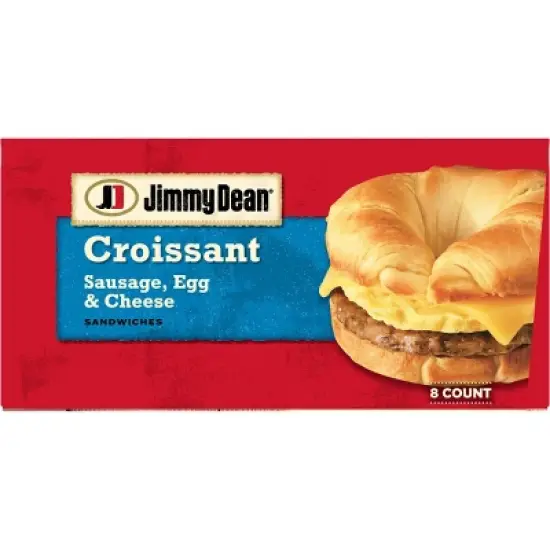Jimmy Dean Sausage Egg & Cheese Frozen Croissant Sandwiches image {5}