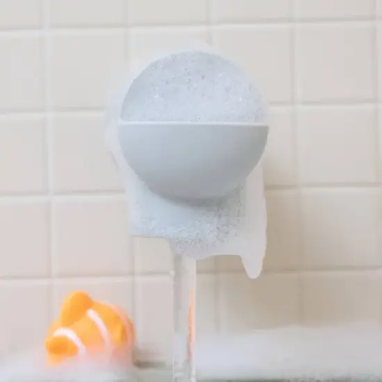 Munchkin Soft Spot Silicone Bathtub Spout Guard with Built-in Bubble Bath Dispenser image {3}