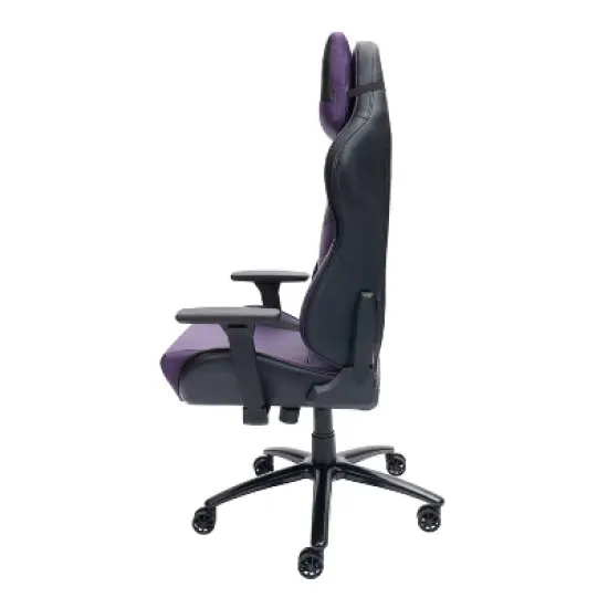 Ergonomic High Back Racer Style Video Gaming Chair Purple/Black - Techni Sport image {23}