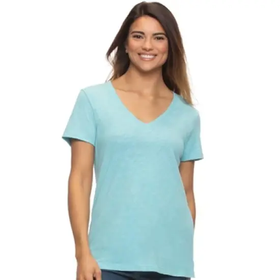 Felina Women's Slub Jersey V-Neck Tee | Short Sleeve T-Shirt image {5}