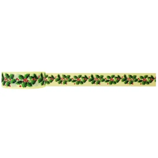 Wrapables Floral & Nature Washi Masking Tape, Mistletoe Mistletoe image {1}