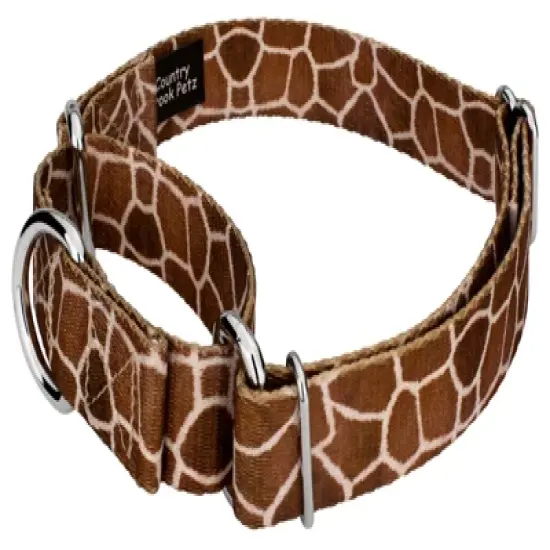 Country Brook Petz Giraffe Martingale Dog Collar image {4}