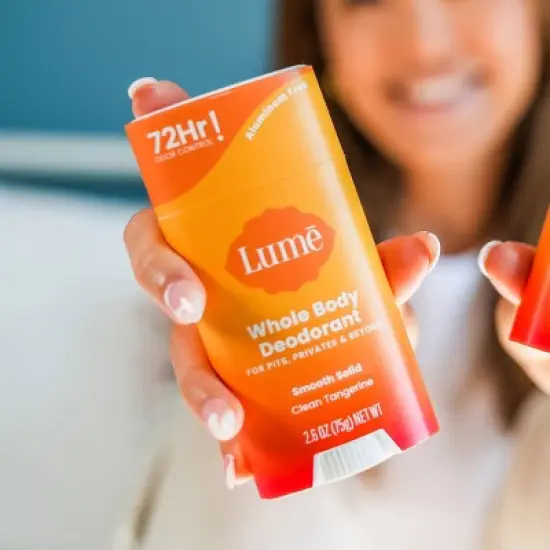 Lume Whole Body Smooth Solid Deodorant Stick - Citrus/Tangerine Scent - 2.6oz image {2}