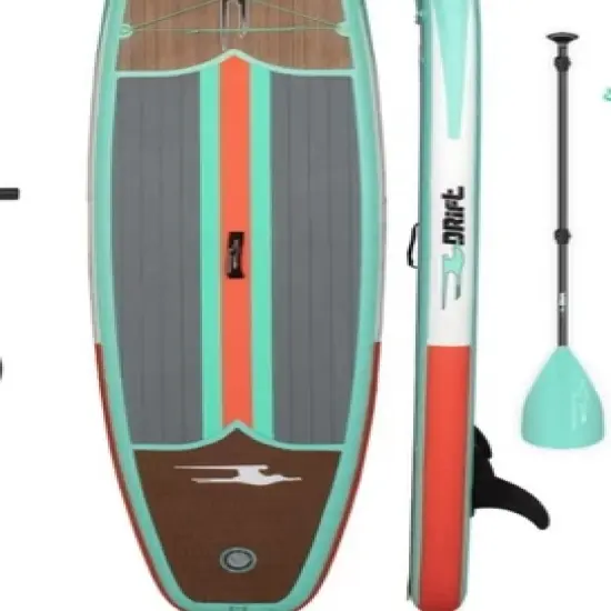 Drift Aero 10'8" Inflatable Stand Up Paddle Board iSUP with Coiled Leash Pump Lightweight Paddle Fin & Backpack Travel Bag\ image {2}