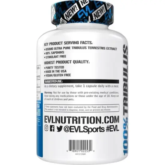 Evlution Nutrition Tribulus - Testosterone Support - 60 Servings image {2}