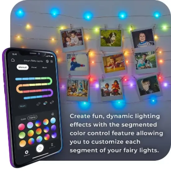 Globe Electric 32.8ft Wi-Fi Smart Fairy Light image {2}
