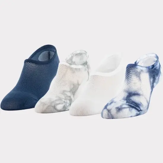 Peds Women's Tie-Dye Mesh 4pk Ultra Low Liner Casual Socks 5-10 image {3}