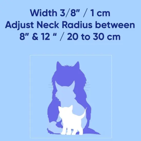 Pawtitas Glow In The Dark Adjustable Cat Collar image {4}