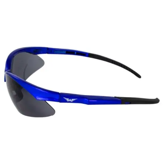 Global Vision Eyewear Fast Freddie Safety Motorcycle Glasses with Smoke Lenses image {2}