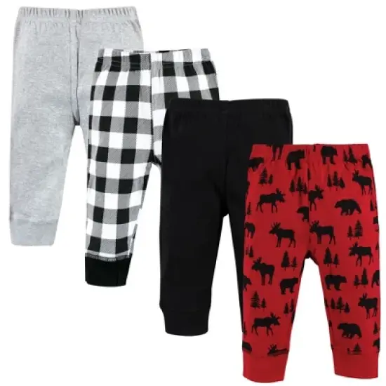 Hudson Baby Cotton Pants, Red Moose Bear image {7}