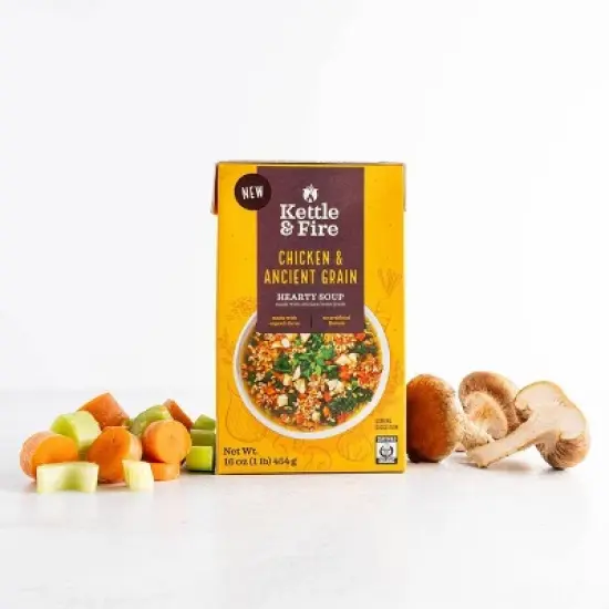 Kettle & Fire Chicken & Ancient Grain Soup - 16oz image {2}