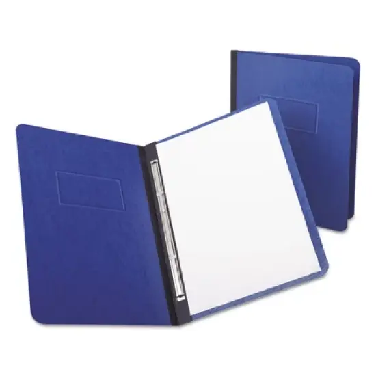 Oxford Heavyweight PressGuard and Pressboard Report Cover w/Reinforced Side Hinge - 8.5" x 11" - Dark Blue image {1}