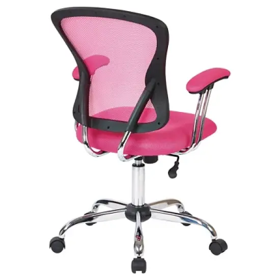 Juliana Task Chair Pink Mesh - OSP Home Furnishings image {2}