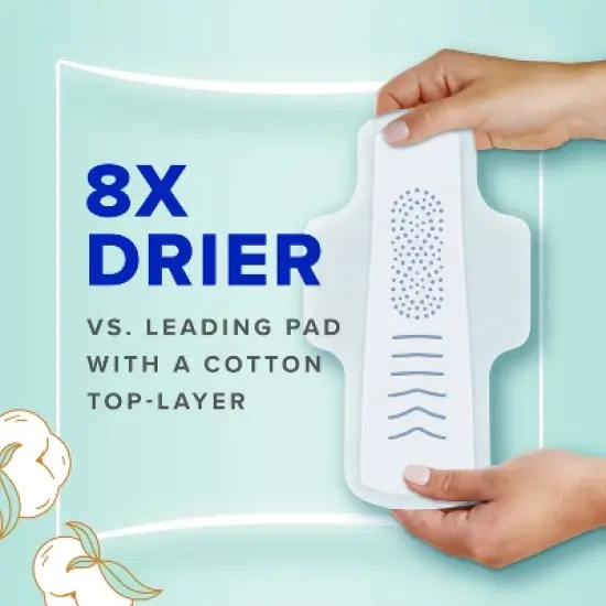 Always Pure Cotton with Wings Size 1 Regular Unscented - 28ct image {4}