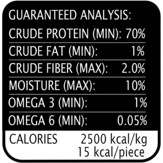 Hubert Pet Premium Cod Skin Crisps Natural Single Ingredient Dog Treats, Grain Free, USA Tested for All Breeds - 1.5 Resealable lbs Bag image {6}