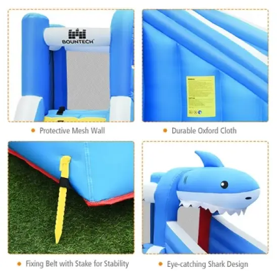 Costway Inflatable Water Slide Animal Shaped Bounce House Castle Splash Water Pool Without Blower image {9}