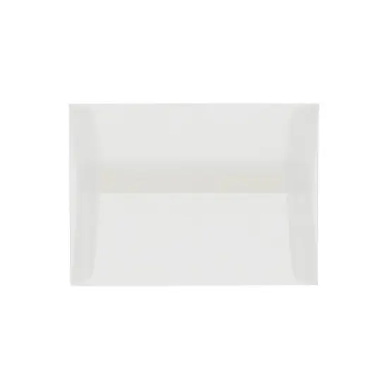 JAM Paper A7 Translucent Vellum Invitation Envelopes 5.25 x 7.25 Clear 25/Pack (2851295) image {4}