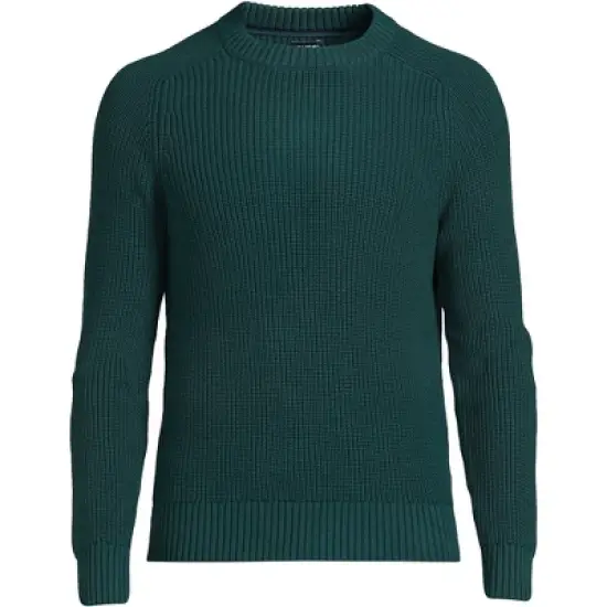 Lands' End Men's Drifter Cotton Crewneck Sweater image {9}