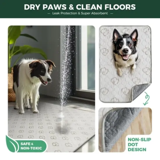 FXW Washable Pee Pads for Dogs, Puppy Pads with Super Absorbent, 1 Pack image {2}