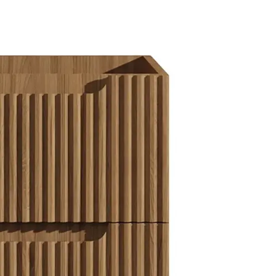 Spassway 24" Walnut Floating Wall Mounted Bathroom Vanity Cabinet image {3}