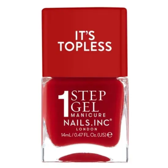 Nails.INC It&rsquo;s Topless, 4-in-1 Base Coat, Treatment, Color and Top Coat 1-Step Gel Nail Polish - 0.47 fl oz image {22}