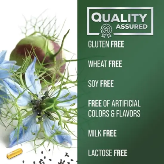 Black Seed Oil Softgels 1000mg, Premium Nigella Sativa Blackseed, Pure Natural Black Cumin Seed Oil, Antioxidant - 120 Softgels By Nature's Nutrition image {7}