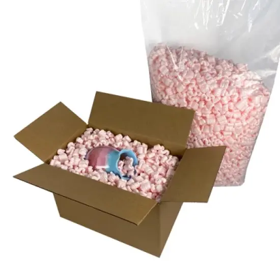 UOFFICE Anti-Static Packing Peanuts - 3.5 Cu. Ft. Industrial Shipping Void Fill image {6}