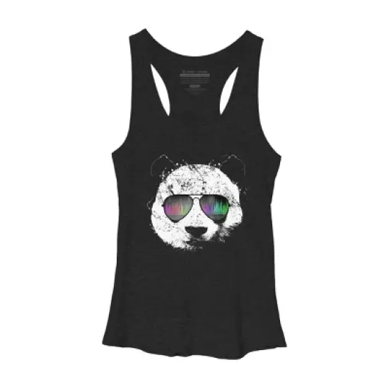 Women's Design By Humans Old School Panda By clingcling Racerback Tank Top image {3}
