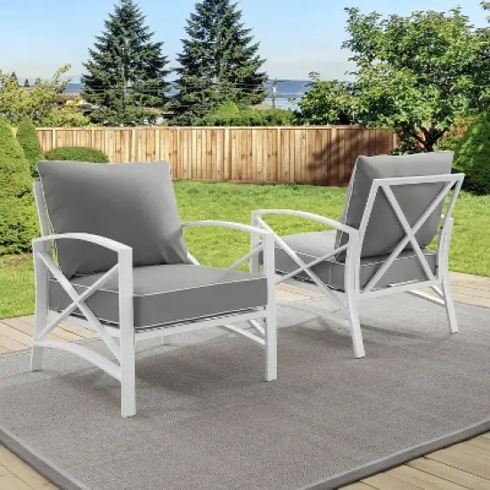 Crosley 2pc Kaplan Outdoor Patio Chair Set image {1}