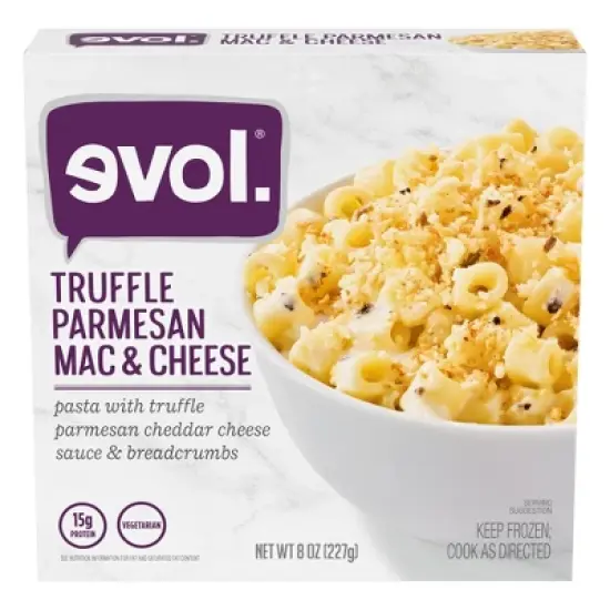 Evol Frozen Truffle Parmesan Macaroni and Cheese Bowl - 8oz image {6}
