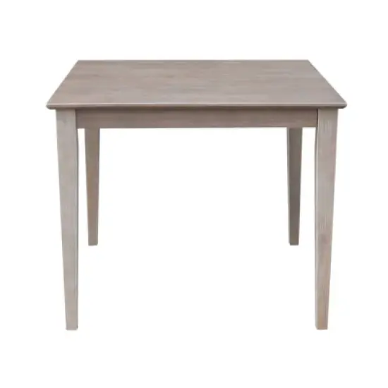 Solid Wood 36" X 36" Dining Table Weathered Gray - International Concepts image {8}