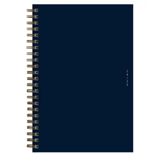 Blue Sky 2024-25 Weekly/Monthly Sustainability Planner 8"x5" Wirebound Navy: Academic & Student Agenda July-June image {12}