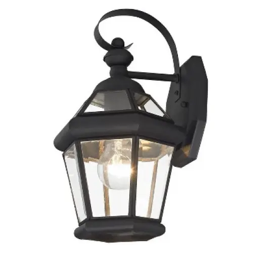 Livex Lighting Georgetown 1 - Light Wall Light in  Black image {2}