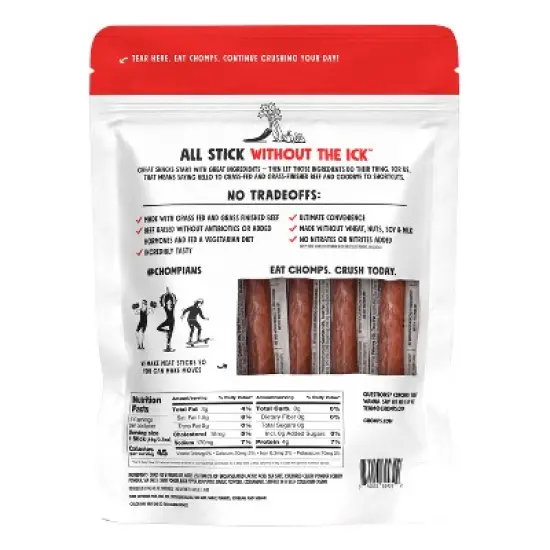 Chomps Chomplings Original Beef Mini Sticks - 7oz/14ct image {1}