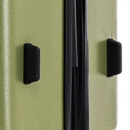 DUKAP Zahav Lightweight Hardside Medium Checked Spinner Suitcase - Green image {11}