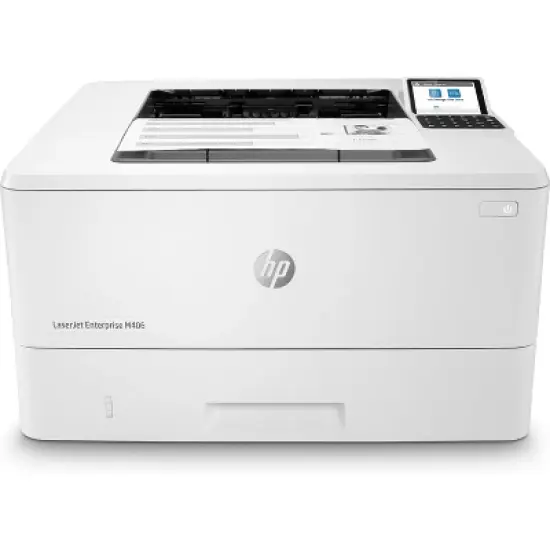 HP LaserJet Enterprise M406dn Laser Printer, Black And White Mobile Print Up to image {8}