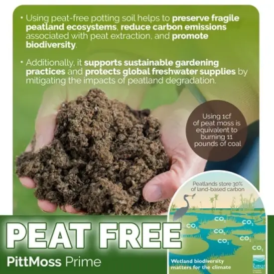 PittMoss Prime Eco-Friendly, Organic, Peat-Free Soil Conditioner image {2}