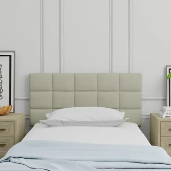 Glenwillow Home Upholstered Headboard with 20" Tall Panel image {1}