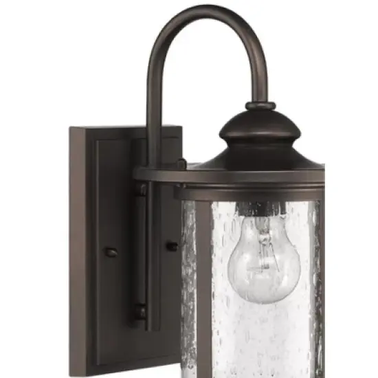 Chloe Lighting Cole Transitional 1 Light Rubbed Bronze Outdoor Wall Sconce 16" Height image {3}