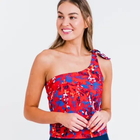 Calypsa Womens Layla Crop Swim Top image {6}