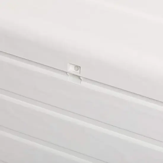 Toomax Z599E108 Foreverspring UV Weather Resistant Lockable Box Chest Bench for Outdoor Pool Patio Furniture and Deck Storage Bin, 70 Gallon (White) image {2}