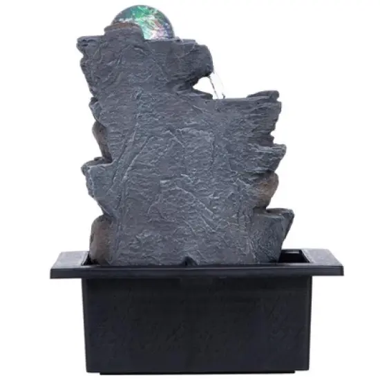 Design Toscano Spinning Orb Calming Tabletop Waterfall Fountain image {4}